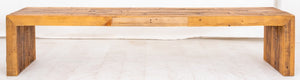 KT Rustic Oak Hardwood Long Bench (8920560861491)