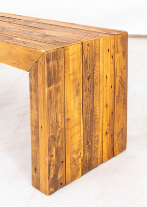 KT Rustic Oak Hardwood Long Bench (8920560861491)