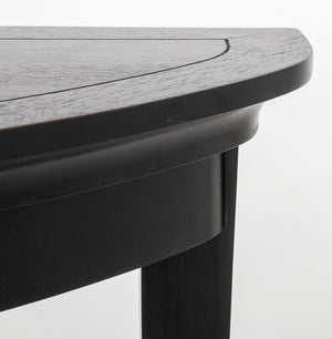 Modern Ebonized Wood Demilune Table (8920565743923)