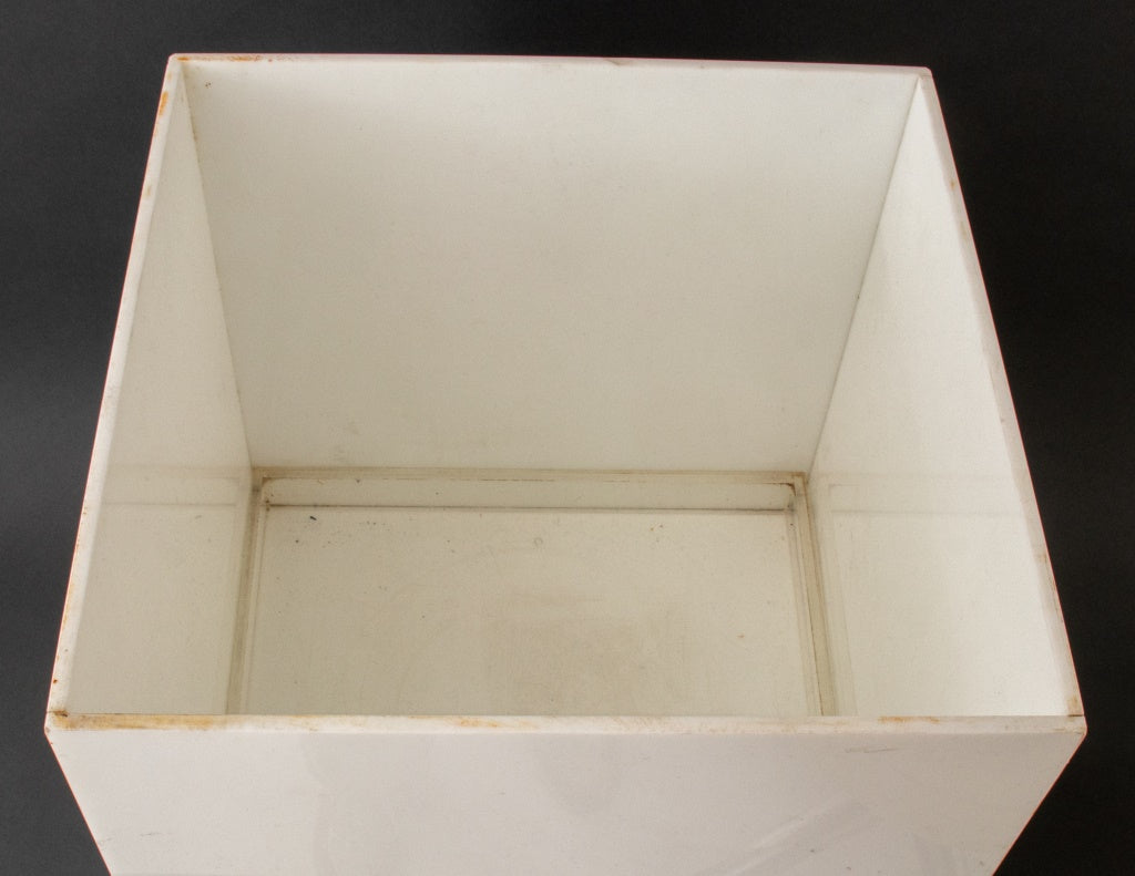 Modern White Acrylic Glass Cube Floor Lamp – Showplace