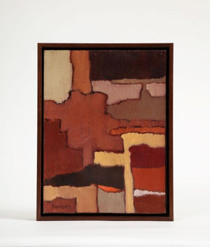 "Woven Patter" Abstract Painting by Jill Davenport 'American, 1930-2019', Signed (9002081747251)