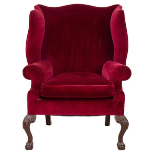 Chippendale Style Back Wing Chair (8920567054643)