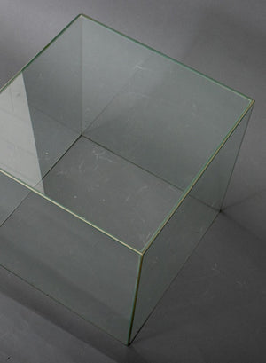 Modernist Glass Cube Side Table (8920561090867)
