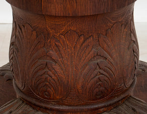 American Renaissance Revival Oak Table Base (8920567349555)