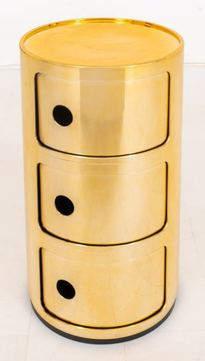 Castelli Kartell 'Componibili' Modern Gold Drawer (8378692010291)
