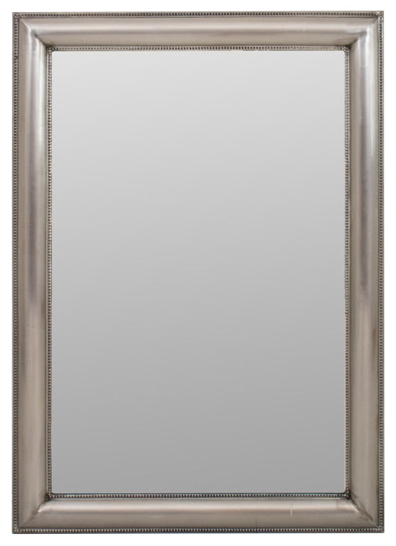 Art Deco Style Stamped Steel Framed Mirror