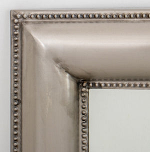 Art Deco Style Stamped Steel Framed Mirror (8548448829747)