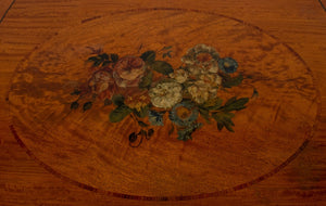 Edwardian Painted Satinwood Pembroke Table (8382750425395)