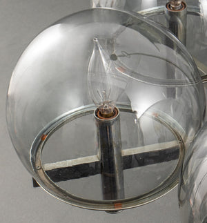 Gaetano Sciolari Modern Chrome Glass Chandelier (8411597144371)