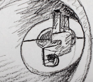 Seymour Lipton Sculpture Study Sketch, 1978 (8932201103667)