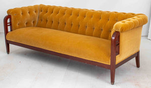 Swedish Art Nouveau Mahogany Sofa (8796375580979)
