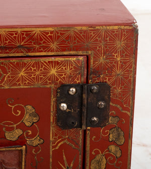 Chinese Parcel Gilt Red Lacquer Cabinet (8906445259059)