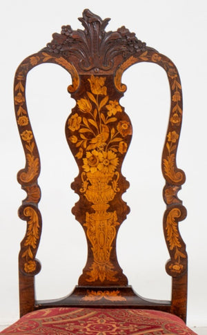 Dutch Baroque Style Marquetry Side Chair, 19th C. (8961149829427)