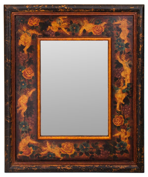 Decoupage Decorative Cherub Mirror, 20th C (8924419621171)