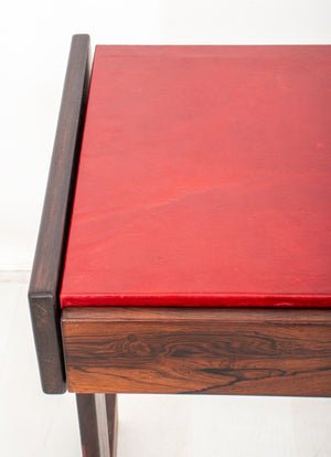 Zalszupin Attr. Modern Leather & Rosewood Console (8847875473715)