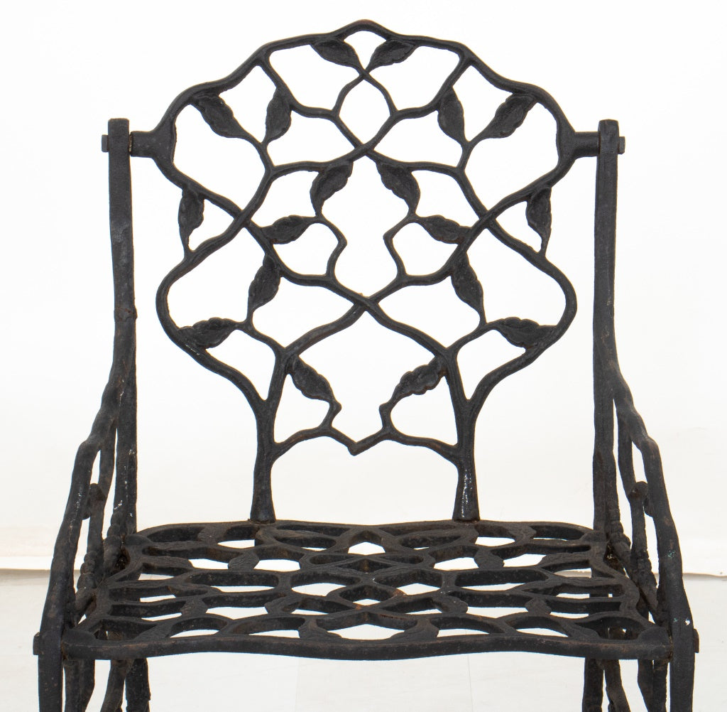 Pair of Cast Iron Garden Chairs Showplace
