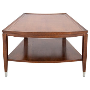 Mid-Century Modern 2 Tiered Wooden Side Table (8883221659955)
