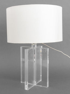 Modern Rectangular Acrylic Table Lamp (8952581259571)
