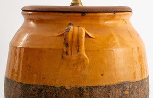 French Terracotta Confit Pot Lamp (8961034912051)