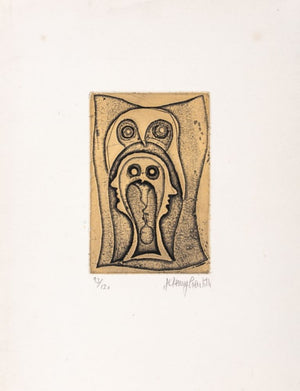 Jeremy Gentilli "Hypnose" Etching on Paper, 1975 (8932710711603)