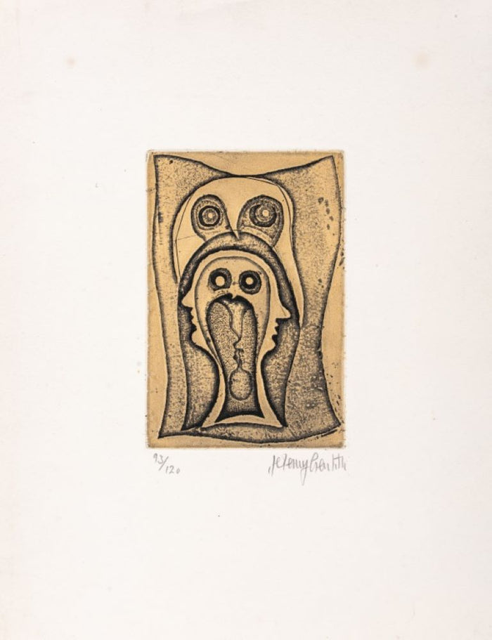 Jeremy Gentilli "Hypnose" Etching on Paper, 1975