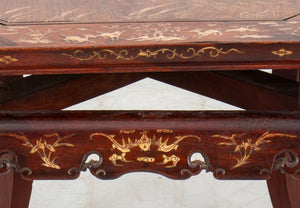 Chinese Inlaid Hardwood Side Table, 19th C (8944758456627)