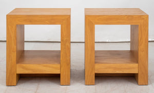 Composite Wood Cube End Tables, Pair (8945668817203)