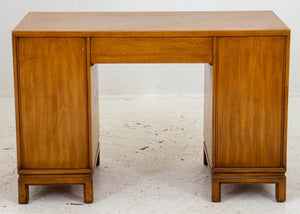 Mid-Century Asian Modern Walnut Kneehole Desk, 60s (9037905953075)