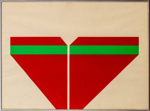 Minimalist "Signs" Lithograph in Colors, 1969 (8428771148083)