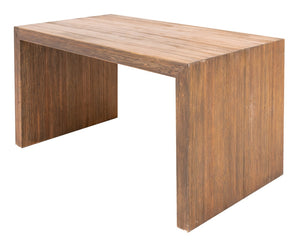 Modernist Wooden Waterfall Side Table (8820008124723)
