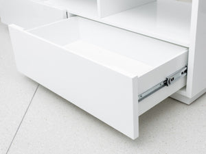 Modern White Lacquer Storage Bench (8256016974131)