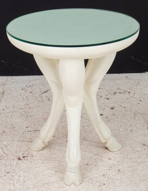 Dickinson Style Angora Goat Legs Gueridon Table (8269353615667)