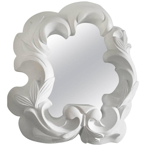 French Plaster Mirror in the Style of Serge Roche