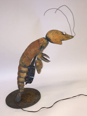 Americana Folk Art Lobster Playing Banjo Automaton (6719800246429)