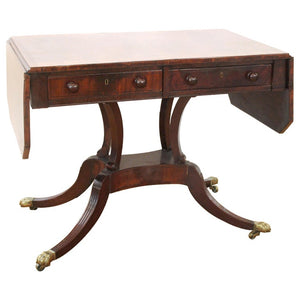 English Regency Sofa Table, 19th Century (6927947595933)