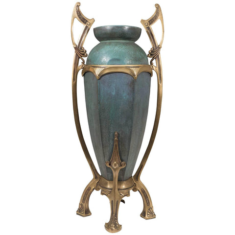 Austrian Art Nouveau Amphora Vase by Paul Dachsel