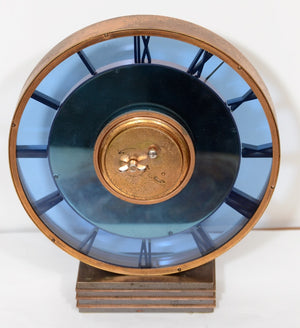 Jaeger-Lecoultre Art Deco Glass and Bronze Desk Clock (6719642992797)
