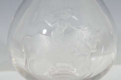 Vintage Etched Glass Vase in a Form of Urn Depicting Europa and the Bull (6719581094045)
