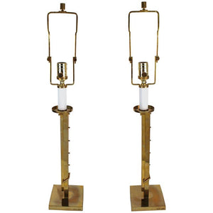 Ralph Lauren Table Lamps in Polished Brass, Pair (6719720784029)