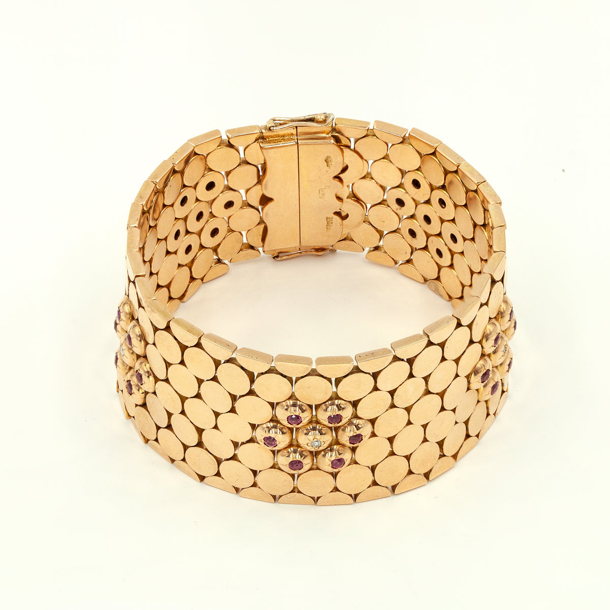 18K Rose Gold Bracelet with Rubies – Showplace