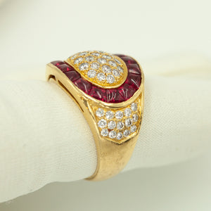 18KT Yellow Gold Cocktail Ring - Size 6.75 (8209446601011)