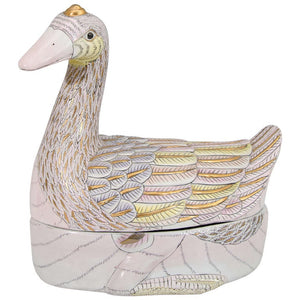 Vintage Toyo Porcelain Soup Tureen in Shape of a Goose (7136091046045)