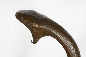 European 1940s Bronze Snake Sculpture as Fountain (6719678644381)