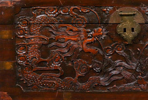 Chinese Dragon Carved Camphor Wood Trunk (6720029851805)