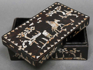 Chinese Mother of Pearl Inlaid Lacquered Box (6720013074589)