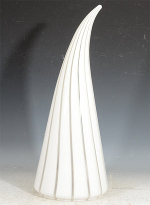 Italian Modern Conical Lamp by Vetri in Striped Murano Glass (6719615598749)