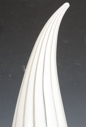 Italian Modern Conical Lamp by Vetri in Striped Murano Glass (6719615598749)