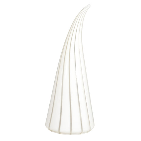 Italian Modern Conical Lamp by Vetri in Striped Murano Glass
