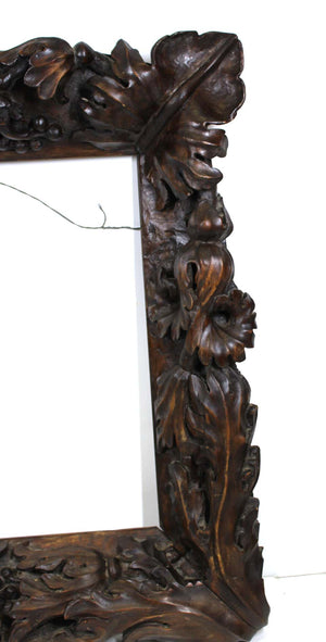 Continental Tropical Baroque Master Carver Wood Frame with Heavy Carved Foliage (6719996461213)