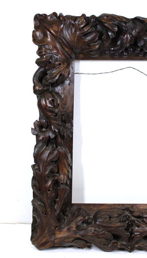 Continental Tropical Baroque Master Carver Wood Frame with Heavy Carved Foliage (6719996461213)